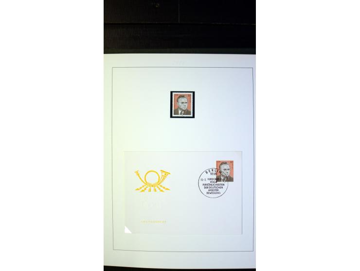 1945/90, postfrische und etwas gestempelte Sammlung mit FDC, dabei SBZ Mi.-Nr. Bl.1X, 4, 5X (2), 5Y (2), 5S, 6 (4), DDR Bl.7 