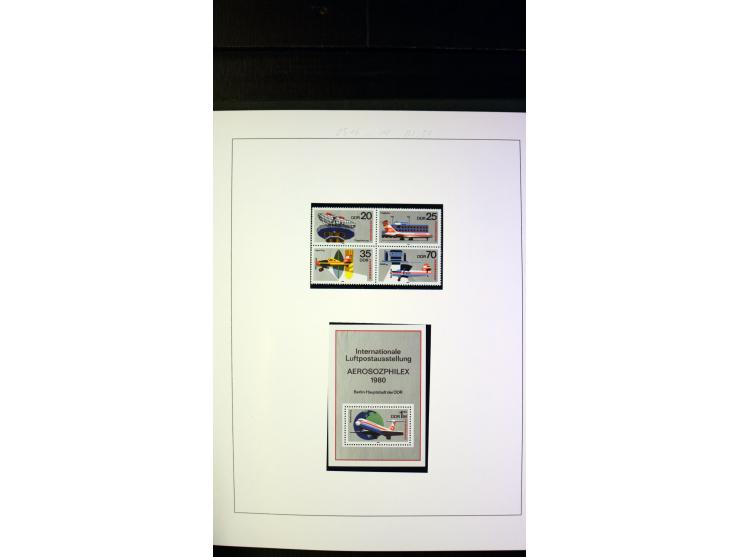 1945/90, postfrische und etwas gestempelte Sammlung mit FDC, dabei SBZ Mi.-Nr. Bl.1X, 4, 5X (2), 5Y (2), 5S, 6 (4), DDR Bl.7 