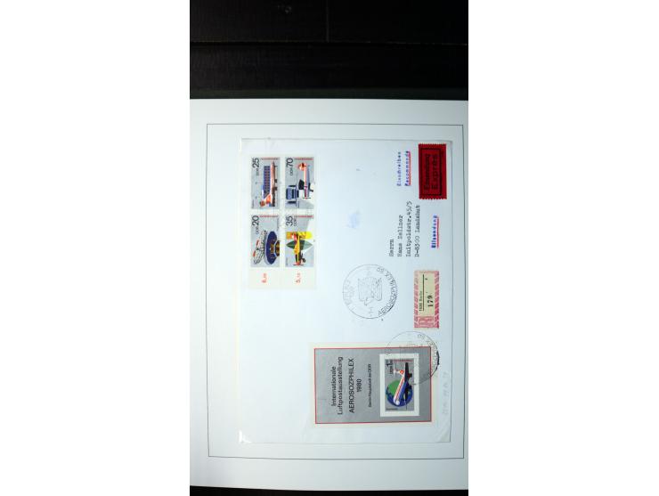 1945/90, postfrische und etwas gestempelte Sammlung mit FDC, dabei SBZ Mi.-Nr. Bl.1X, 4, 5X (2), 5Y (2), 5S, 6 (4), DDR Bl.7 