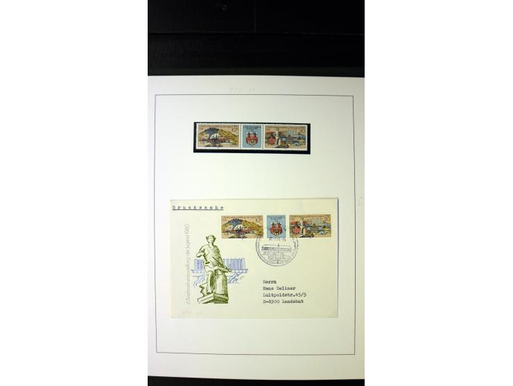 1945/90, postfrische und etwas gestempelte Sammlung mit FDC, dabei SBZ Mi.-Nr. Bl.1X, 4, 5X (2), 5Y (2), 5S, 6 (4), DDR Bl.7 