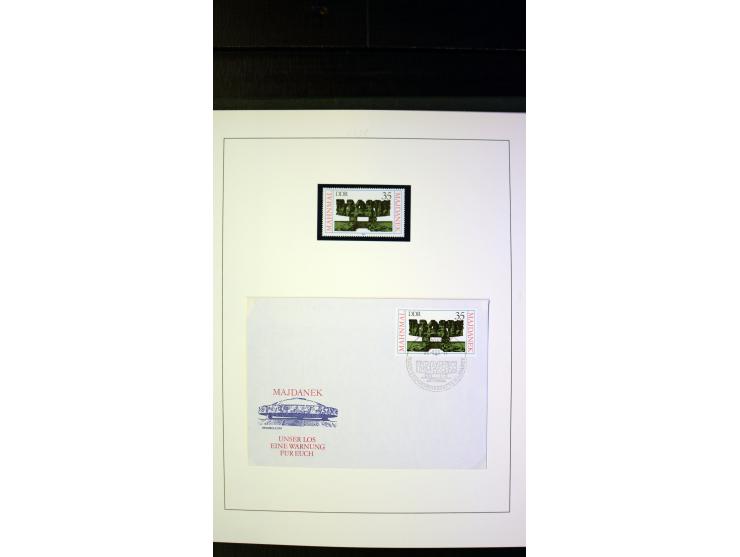 1945/90, postfrische und etwas gestempelte Sammlung mit FDC, dabei SBZ Mi.-Nr. Bl.1X, 4, 5X (2), 5Y (2), 5S, 6 (4), DDR Bl.7 