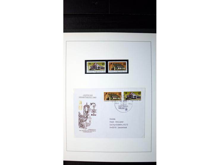 1945/90, postfrische und etwas gestempelte Sammlung mit FDC, dabei SBZ Mi.-Nr. Bl.1X, 4, 5X (2), 5Y (2), 5S, 6 (4), DDR Bl.7 
