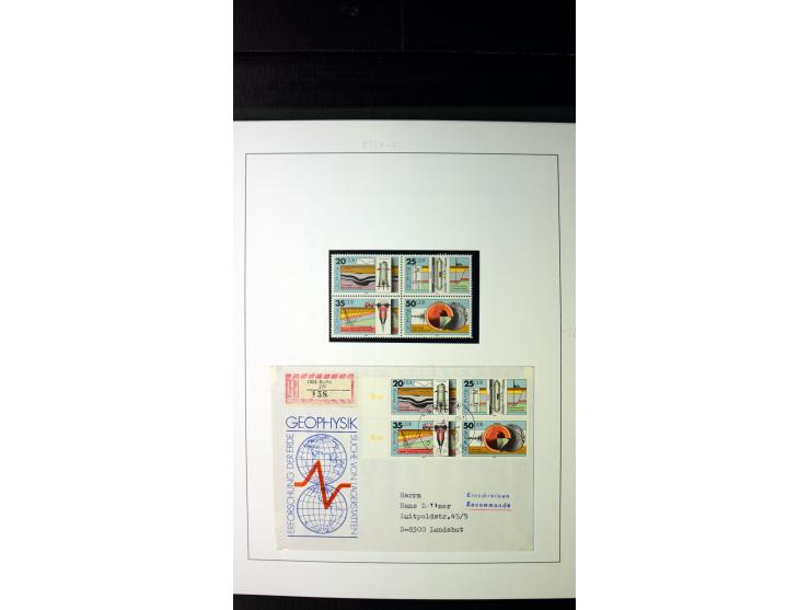 1945/90, postfrische und etwas gestempelte Sammlung mit FDC, dabei SBZ Mi.-Nr. Bl.1X, 4, 5X (2), 5Y (2), 5S, 6 (4), DDR Bl.7 