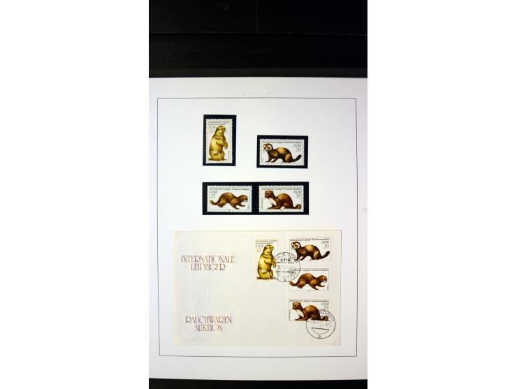 1945/90, postfrische und etwas gestempelte Sammlung mit FDC, dabei SBZ Mi.-Nr. Bl.1X, 4, 5X (2), 5Y (2), 5S, 6 (4), DDR Bl.7 