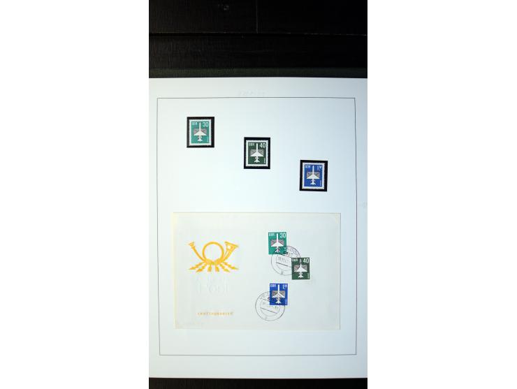 1945/90, postfrische und etwas gestempelte Sammlung mit FDC, dabei SBZ Mi.-Nr. Bl.1X, 4, 5X (2), 5Y (2), 5S, 6 (4), DDR Bl.7 