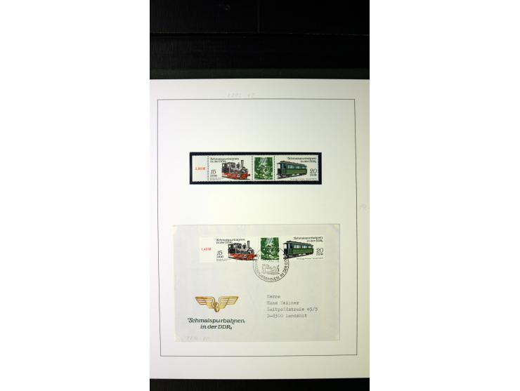 1945/90, postfrische und etwas gestempelte Sammlung mit FDC, dabei SBZ Mi.-Nr. Bl.1X, 4, 5X (2), 5Y (2), 5S, 6 (4), DDR Bl.7 