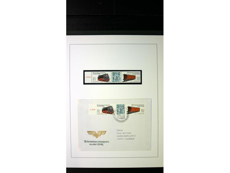 1945/90, postfrische und etwas gestempelte Sammlung mit FDC, dabei SBZ Mi.-Nr. Bl.1X, 4, 5X (2), 5Y (2), 5S, 6 (4), DDR Bl.7 