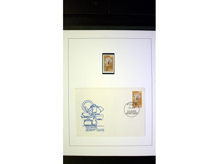 1945/90, postfrische und etwas gestempelte Sammlung mit FDC, dabei SBZ Mi.-Nr. Bl.1X, 4, 5X (2), 5Y (2), 5S, 6 (4), DDR Bl.7 