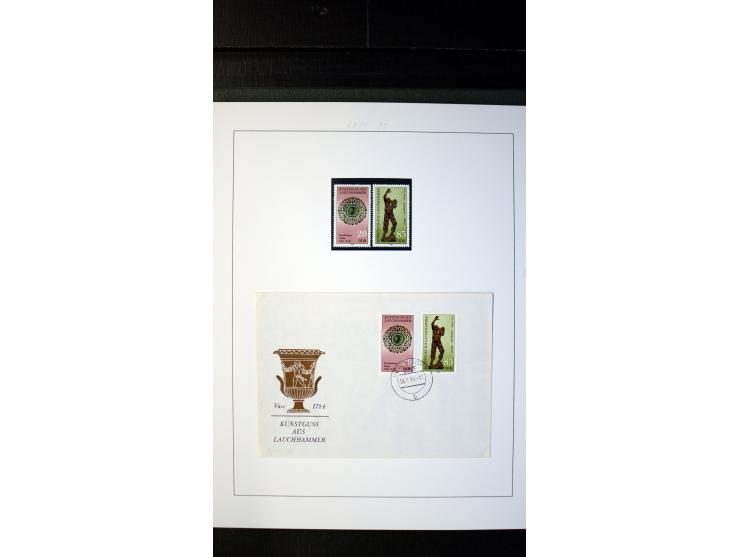 1945/90, postfrische und etwas gestempelte Sammlung mit FDC, dabei SBZ Mi.-Nr. Bl.1X, 4, 5X (2), 5Y (2), 5S, 6 (4), DDR Bl.7 