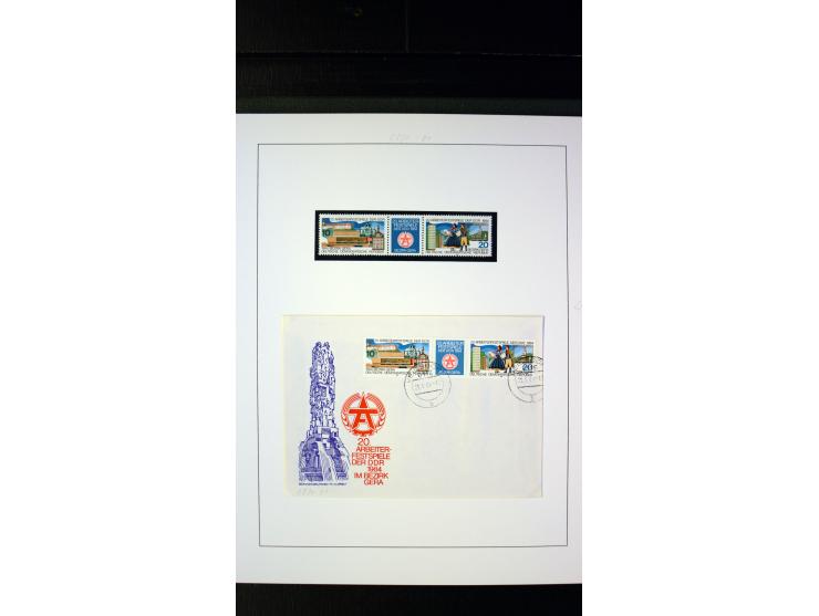 1945/90, postfrische und etwas gestempelte Sammlung mit FDC, dabei SBZ Mi.-Nr. Bl.1X, 4, 5X (2), 5Y (2), 5S, 6 (4), DDR Bl.7 
