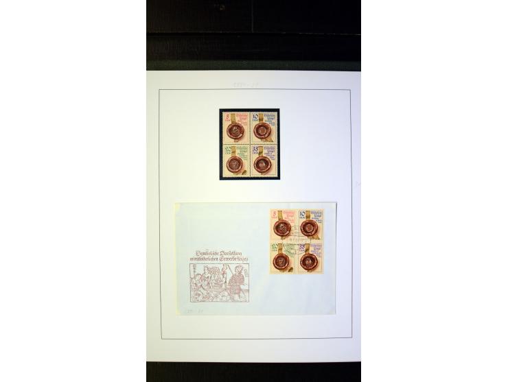 1945/90, postfrische und etwas gestempelte Sammlung mit FDC, dabei SBZ Mi.-Nr. Bl.1X, 4, 5X (2), 5Y (2), 5S, 6 (4), DDR Bl.7 