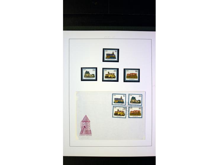 1945/90, postfrische und etwas gestempelte Sammlung mit FDC, dabei SBZ Mi.-Nr. Bl.1X, 4, 5X (2), 5Y (2), 5S, 6 (4), DDR Bl.7 