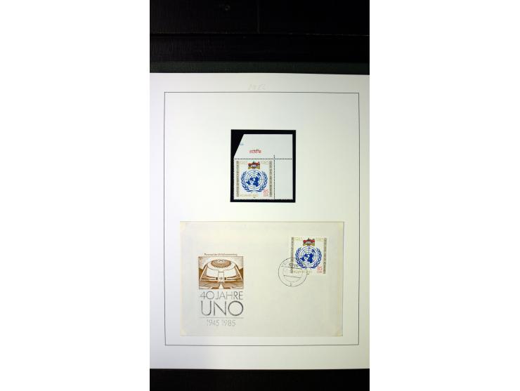 1945/90, postfrische und etwas gestempelte Sammlung mit FDC, dabei SBZ Mi.-Nr. Bl.1X, 4, 5X (2), 5Y (2), 5S, 6 (4), DDR Bl.7 