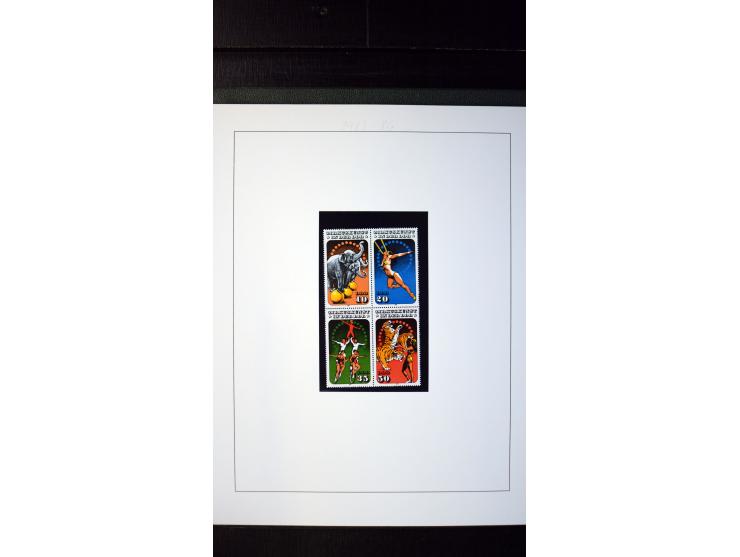 1945/90, postfrische und etwas gestempelte Sammlung mit FDC, dabei SBZ Mi.-Nr. Bl.1X, 4, 5X (2), 5Y (2), 5S, 6 (4), DDR Bl.7 