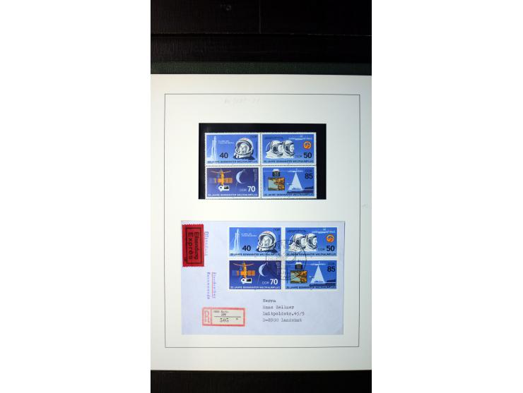1945/90, postfrische und etwas gestempelte Sammlung mit FDC, dabei SBZ Mi.-Nr. Bl.1X, 4, 5X (2), 5Y (2), 5S, 6 (4), DDR Bl.7 