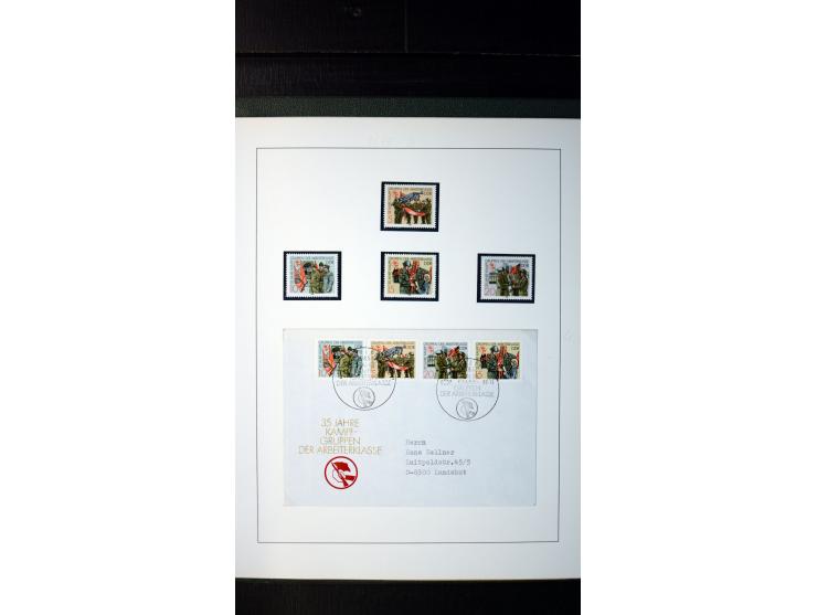 1945/90, postfrische und etwas gestempelte Sammlung mit FDC, dabei SBZ Mi.-Nr. Bl.1X, 4, 5X (2), 5Y (2), 5S, 6 (4), DDR Bl.7 