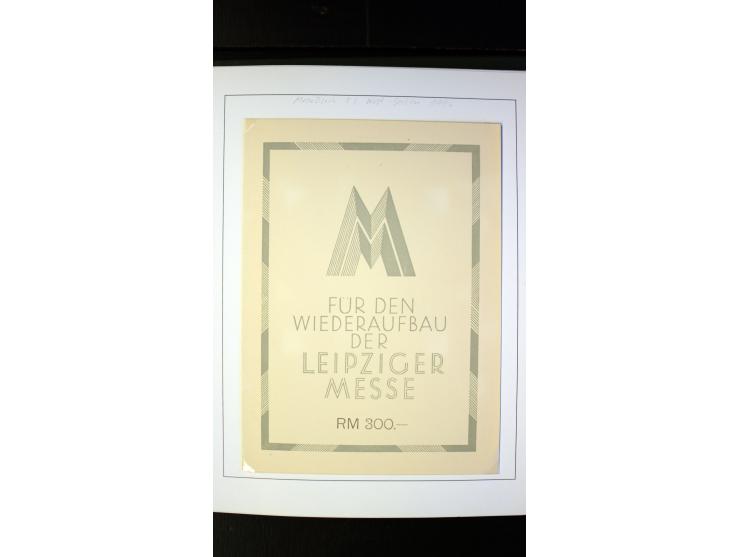 1945/90, postfrische und etwas gestempelte Sammlung mit FDC, dabei SBZ Mi.-Nr. Bl.1X, 4, 5X (2), 5Y (2), 5S, 6 (4), DDR Bl.7 