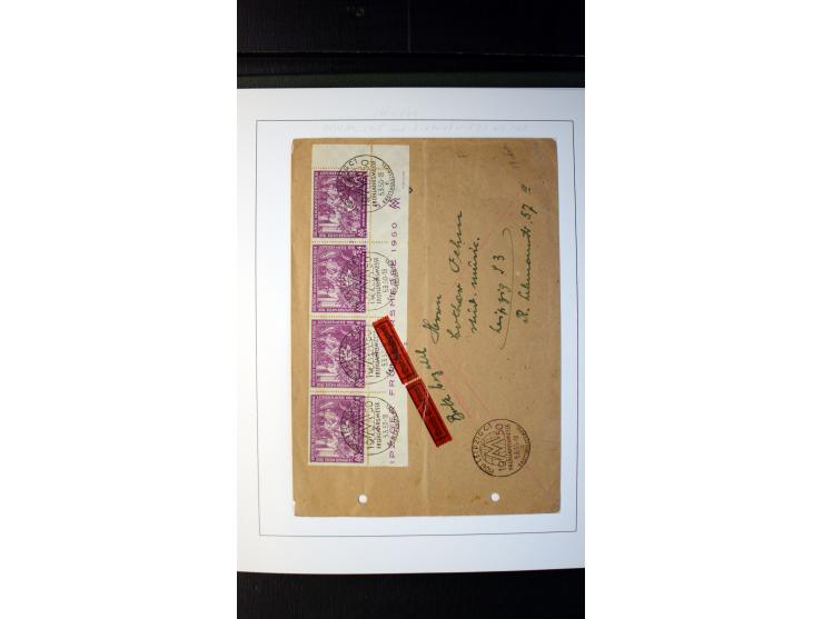 1945/90, postfrische und etwas gestempelte Sammlung mit FDC, dabei SBZ Mi.-Nr. Bl.1X, 4, 5X (2), 5Y (2), 5S, 6 (4), DDR Bl.7 