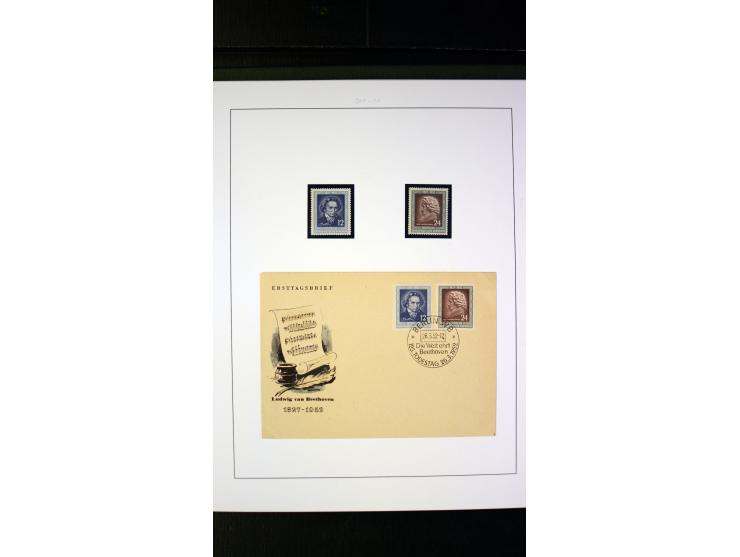 1945/90, postfrische und etwas gestempelte Sammlung mit FDC, dabei SBZ Mi.-Nr. Bl.1X, 4, 5X (2), 5Y (2), 5S, 6 (4), DDR Bl.7 