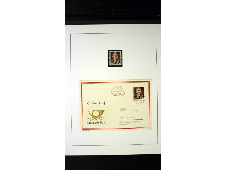 1945/90, postfrische und etwas gestempelte Sammlung mit FDC, dabei SBZ Mi.-Nr. Bl.1X, 4, 5X (2), 5Y (2), 5S, 6 (4), DDR Bl.7 