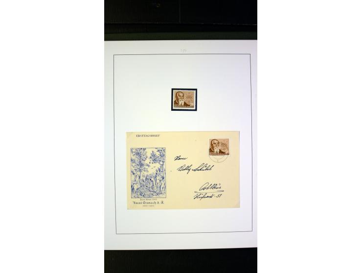 1945/90, postfrische und etwas gestempelte Sammlung mit FDC, dabei SBZ Mi.-Nr. Bl.1X, 4, 5X (2), 5Y (2), 5S, 6 (4), DDR Bl.7 