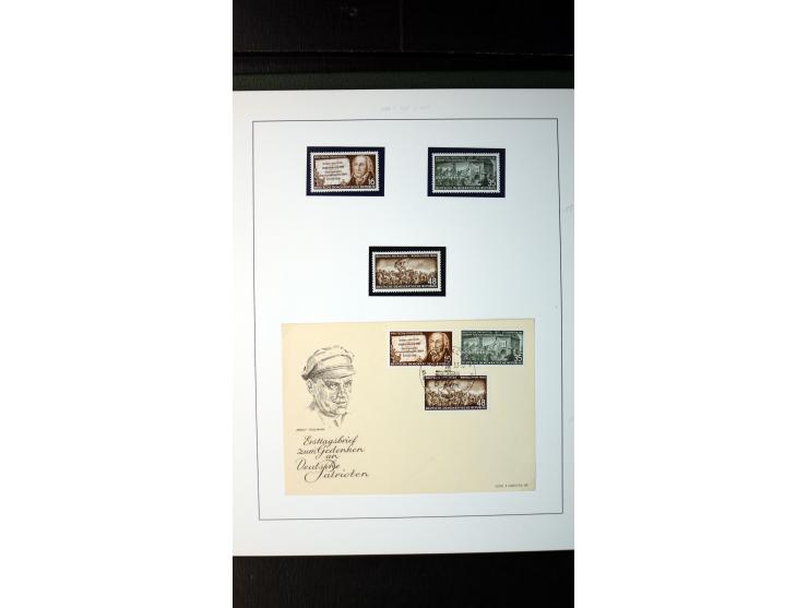 1945/90, postfrische und etwas gestempelte Sammlung mit FDC, dabei SBZ Mi.-Nr. Bl.1X, 4, 5X (2), 5Y (2), 5S, 6 (4), DDR Bl.7 