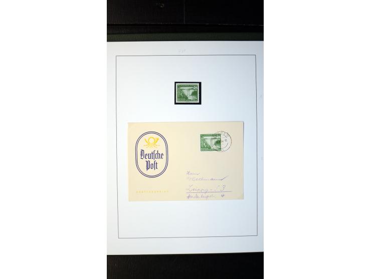 1945/90, postfrische und etwas gestempelte Sammlung mit FDC, dabei SBZ Mi.-Nr. Bl.1X, 4, 5X (2), 5Y (2), 5S, 6 (4), DDR Bl.7 