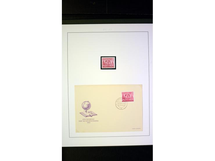 1945/90, postfrische und etwas gestempelte Sammlung mit FDC, dabei SBZ Mi.-Nr. Bl.1X, 4, 5X (2), 5Y (2), 5S, 6 (4), DDR Bl.7 