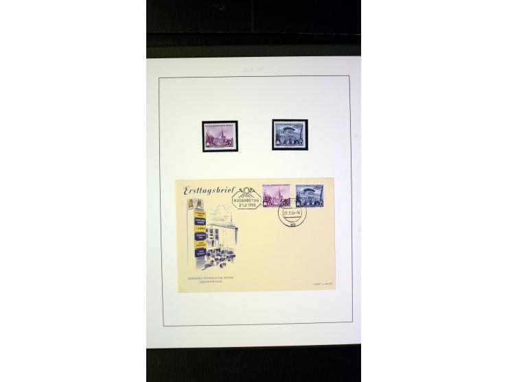 1945/90, postfrische und etwas gestempelte Sammlung mit FDC, dabei SBZ Mi.-Nr. Bl.1X, 4, 5X (2), 5Y (2), 5S, 6 (4), DDR Bl.7 