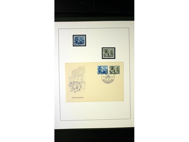 1945/90, postfrische und etwas gestempelte Sammlung mit FDC, dabei SBZ Mi.-Nr. Bl.1X, 4, 5X (2), 5Y (2), 5S, 6 (4), DDR Bl.7 