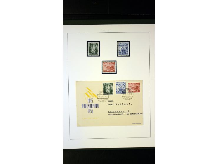 1945/90, postfrische und etwas gestempelte Sammlung mit FDC, dabei SBZ Mi.-Nr. Bl.1X, 4, 5X (2), 5Y (2), 5S, 6 (4), DDR Bl.7 