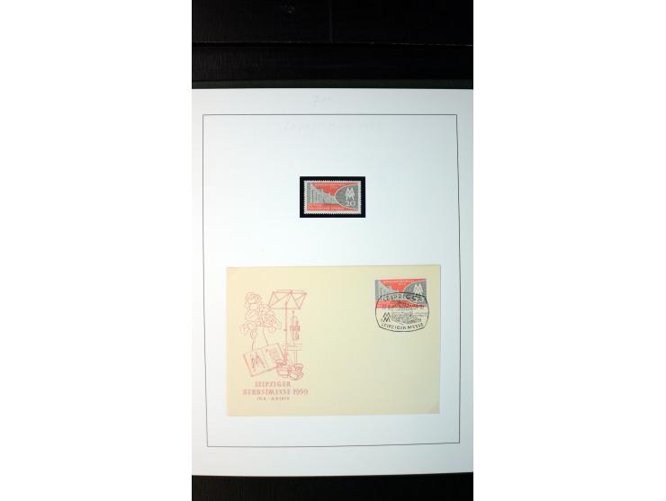 1945/90, postfrische und etwas gestempelte Sammlung mit FDC, dabei SBZ Mi.-Nr. Bl.1X, 4, 5X (2), 5Y (2), 5S, 6 (4), DDR Bl.7 