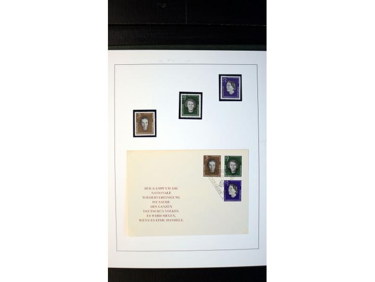 1945/90, postfrische und etwas gestempelte Sammlung mit FDC, dabei SBZ Mi.-Nr. Bl.1X, 4, 5X (2), 5Y (2), 5S, 6 (4), DDR Bl.7 