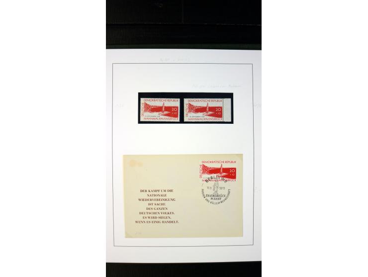 1945/90, postfrische und etwas gestempelte Sammlung mit FDC, dabei SBZ Mi.-Nr. Bl.1X, 4, 5X (2), 5Y (2), 5S, 6 (4), DDR Bl.7 