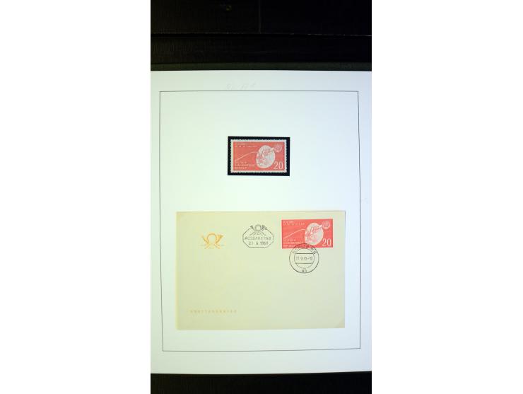 1945/90, postfrische und etwas gestempelte Sammlung mit FDC, dabei SBZ Mi.-Nr. Bl.1X, 4, 5X (2), 5Y (2), 5S, 6 (4), DDR Bl.7 