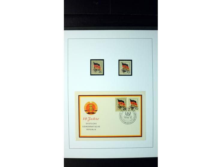 1945/90, postfrische und etwas gestempelte Sammlung mit FDC, dabei SBZ Mi.-Nr. Bl.1X, 4, 5X (2), 5Y (2), 5S, 6 (4), DDR Bl.7 