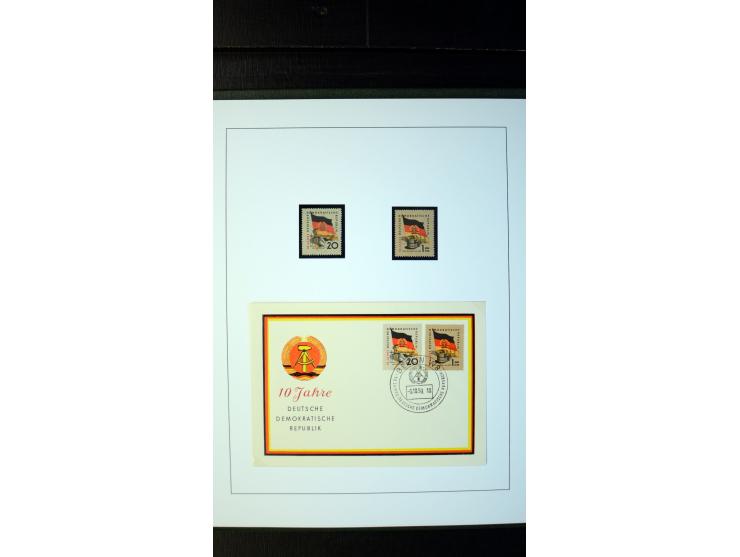 1945/90, postfrische und etwas gestempelte Sammlung mit FDC, dabei SBZ Mi.-Nr. Bl.1X, 4, 5X (2), 5Y (2), 5S, 6 (4), DDR Bl.7 