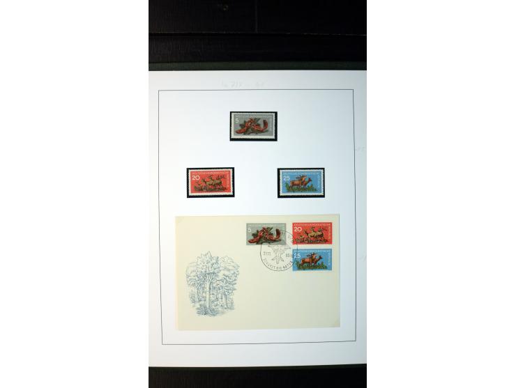 1945/90, postfrische und etwas gestempelte Sammlung mit FDC, dabei SBZ Mi.-Nr. Bl.1X, 4, 5X (2), 5Y (2), 5S, 6 (4), DDR Bl.7 
