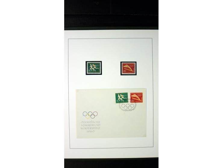 1945/90, postfrische und etwas gestempelte Sammlung mit FDC, dabei SBZ Mi.-Nr. Bl.1X, 4, 5X (2), 5Y (2), 5S, 6 (4), DDR Bl.7 