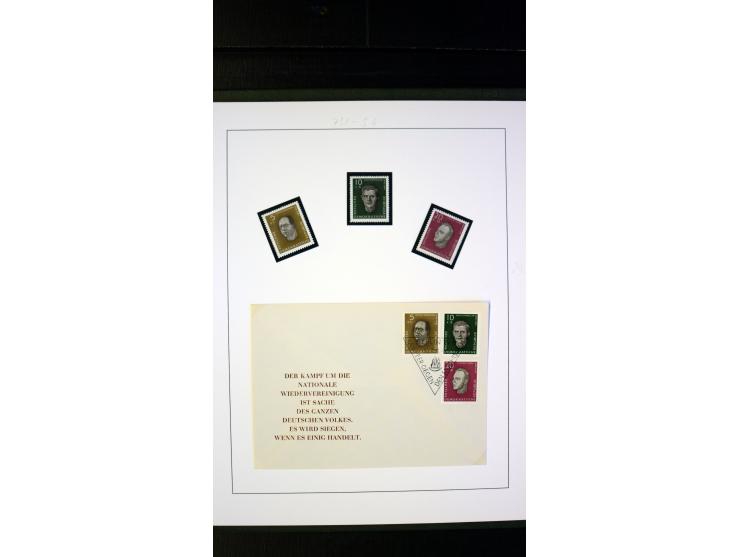 1945/90, postfrische und etwas gestempelte Sammlung mit FDC, dabei SBZ Mi.-Nr. Bl.1X, 4, 5X (2), 5Y (2), 5S, 6 (4), DDR Bl.7 