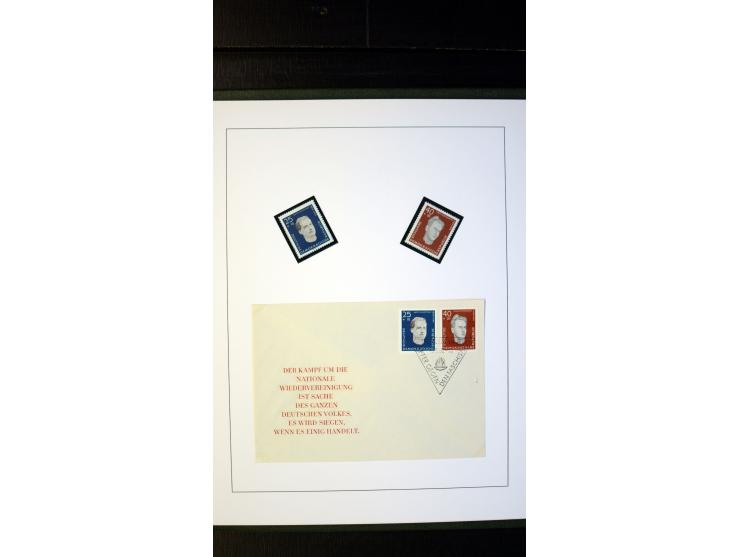 1945/90, postfrische und etwas gestempelte Sammlung mit FDC, dabei SBZ Mi.-Nr. Bl.1X, 4, 5X (2), 5Y (2), 5S, 6 (4), DDR Bl.7 