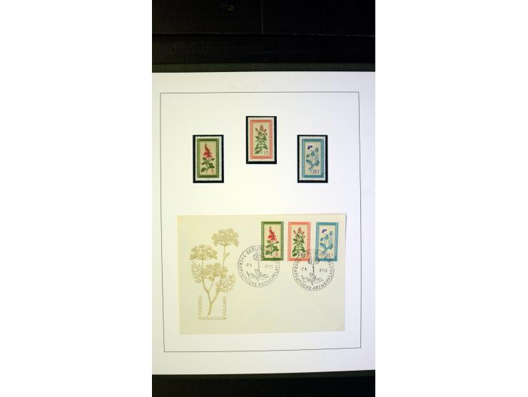 1945/90, postfrische und etwas gestempelte Sammlung mit FDC, dabei SBZ Mi.-Nr. Bl.1X, 4, 5X (2), 5Y (2), 5S, 6 (4), DDR Bl.7 