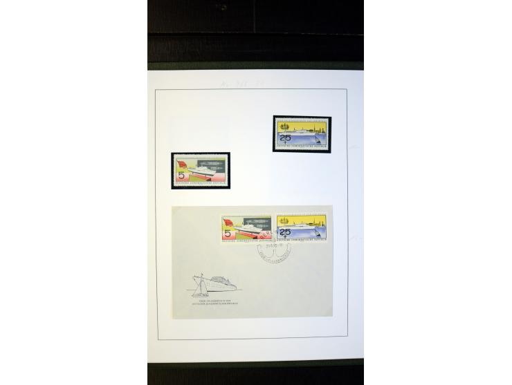 1945/90, postfrische und etwas gestempelte Sammlung mit FDC, dabei SBZ Mi.-Nr. Bl.1X, 4, 5X (2), 5Y (2), 5S, 6 (4), DDR Bl.7 