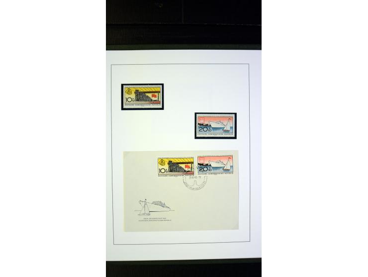1945/90, postfrische und etwas gestempelte Sammlung mit FDC, dabei SBZ Mi.-Nr. Bl.1X, 4, 5X (2), 5Y (2), 5S, 6 (4), DDR Bl.7 