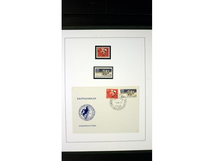 1945/90, postfrische und etwas gestempelte Sammlung mit FDC, dabei SBZ Mi.-Nr. Bl.1X, 4, 5X (2), 5Y (2), 5S, 6 (4), DDR Bl.7 