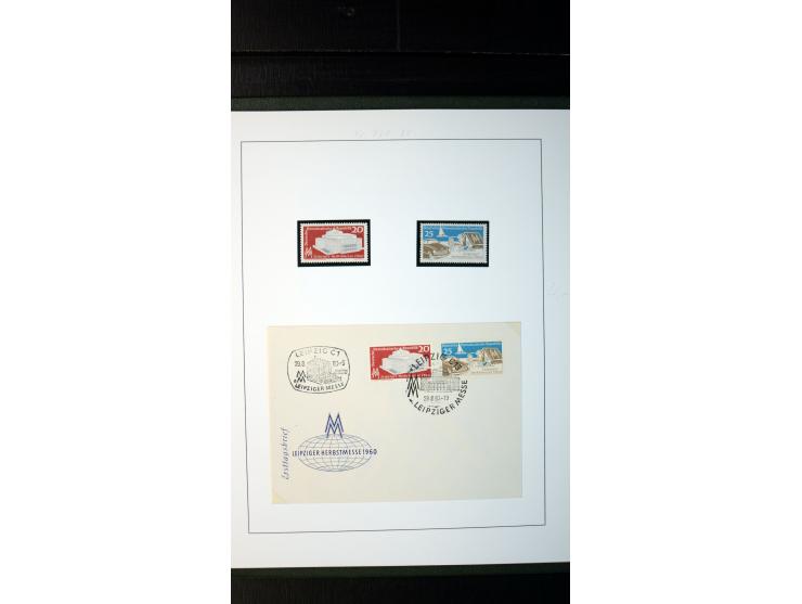 1945/90, postfrische und etwas gestempelte Sammlung mit FDC, dabei SBZ Mi.-Nr. Bl.1X, 4, 5X (2), 5Y (2), 5S, 6 (4), DDR Bl.7 