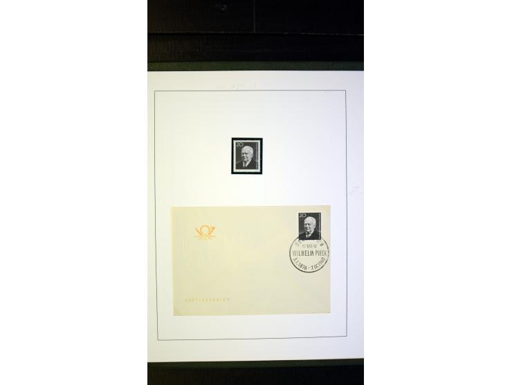 1945/90, postfrische und etwas gestempelte Sammlung mit FDC, dabei SBZ Mi.-Nr. Bl.1X, 4, 5X (2), 5Y (2), 5S, 6 (4), DDR Bl.7 