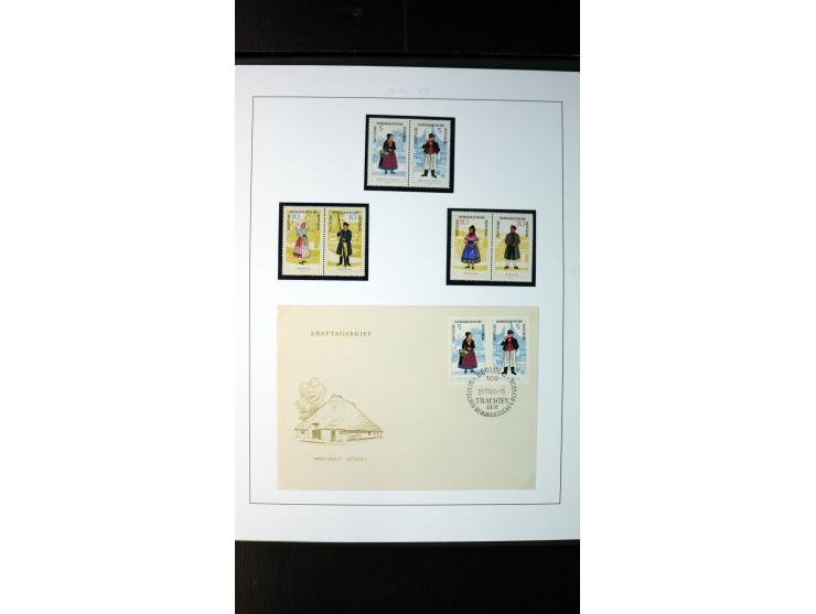 1945/90, postfrische und etwas gestempelte Sammlung mit FDC, dabei SBZ Mi.-Nr. Bl.1X, 4, 5X (2), 5Y (2), 5S, 6 (4), DDR Bl.7 