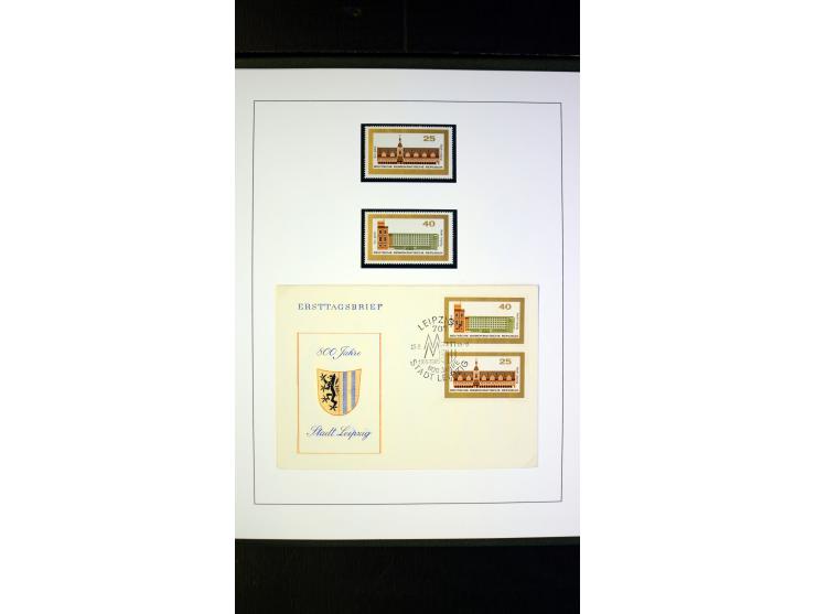 1945/90, postfrische und etwas gestempelte Sammlung mit FDC, dabei SBZ Mi.-Nr. Bl.1X, 4, 5X (2), 5Y (2), 5S, 6 (4), DDR Bl.7 
