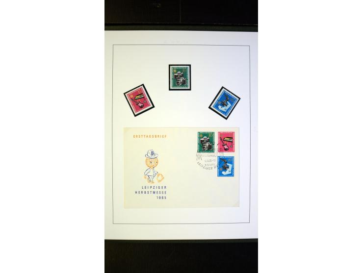 1945/90, postfrische und etwas gestempelte Sammlung mit FDC, dabei SBZ Mi.-Nr. Bl.1X, 4, 5X (2), 5Y (2), 5S, 6 (4), DDR Bl.7 